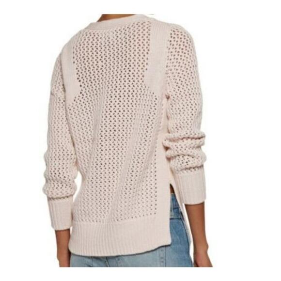 Derek Lam 10 Crosby Women's Open Knit Lace Up Sweater Size XS - Picture 2 of 12
